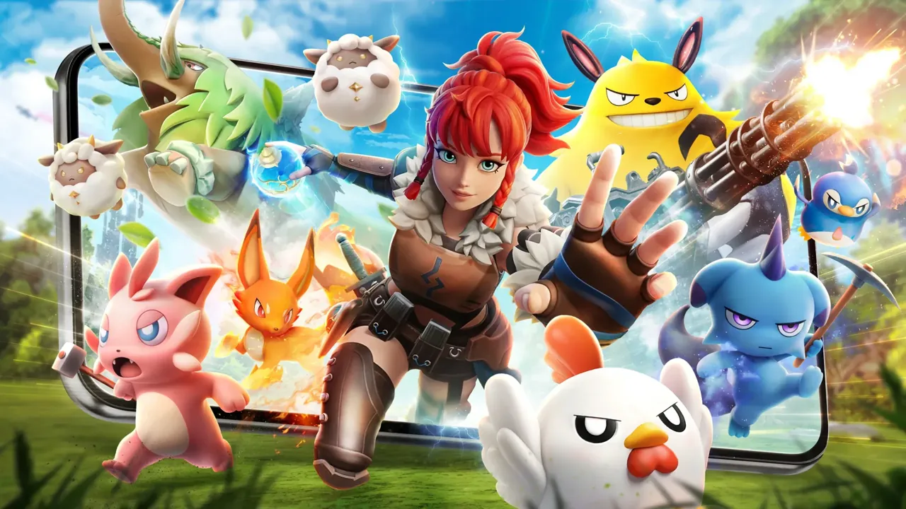 Official Palworld Mobile key art from Krafton