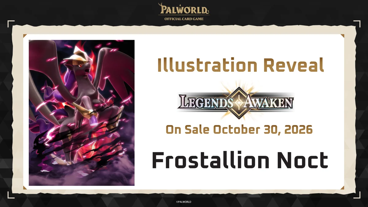 Official Frostallion Noct illustration revealed for Palworld Legends Awaken