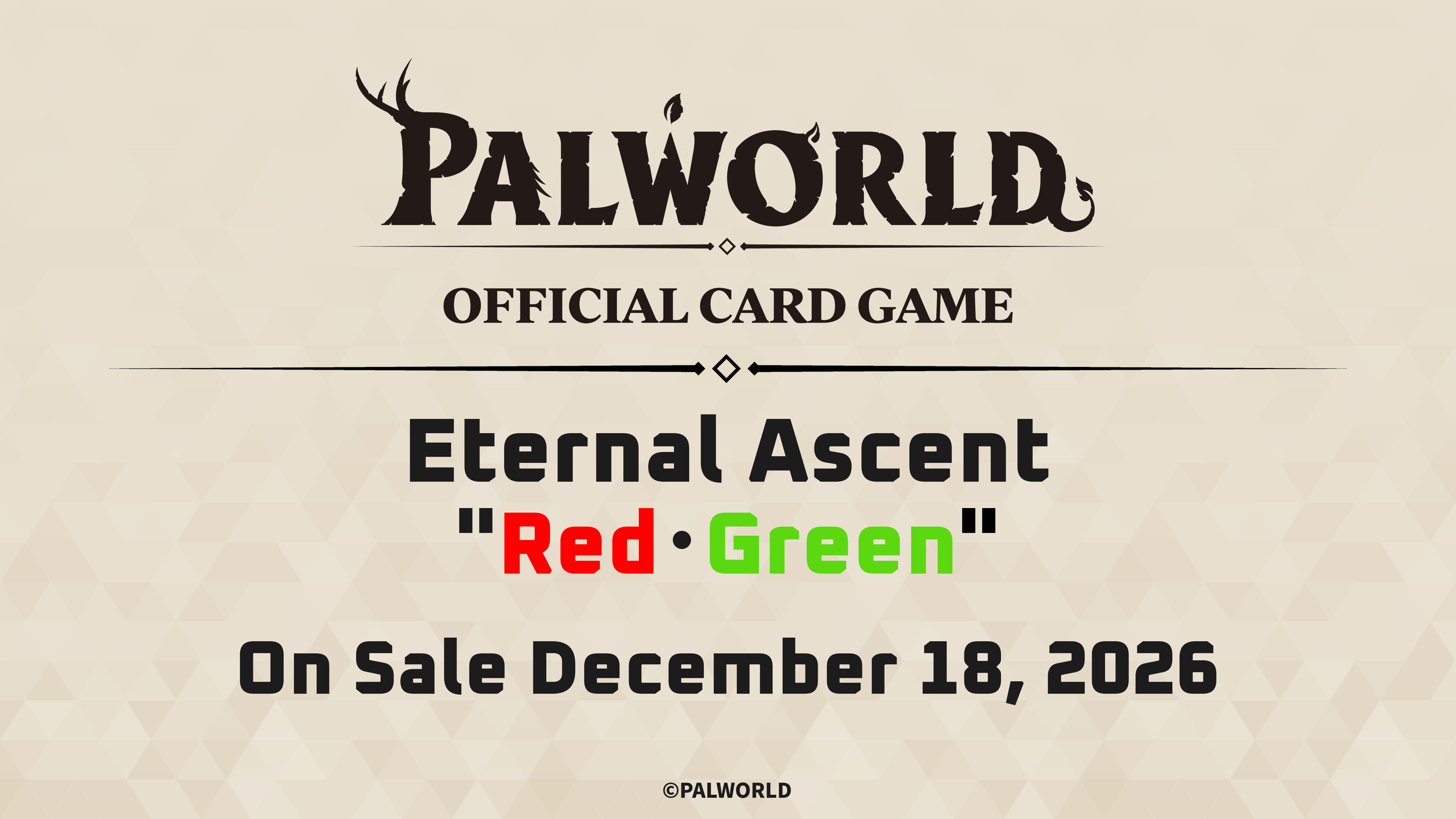 Palworld OFFICIAL CARD GAME Eternal Ascent Trial Deck Red・Green box
