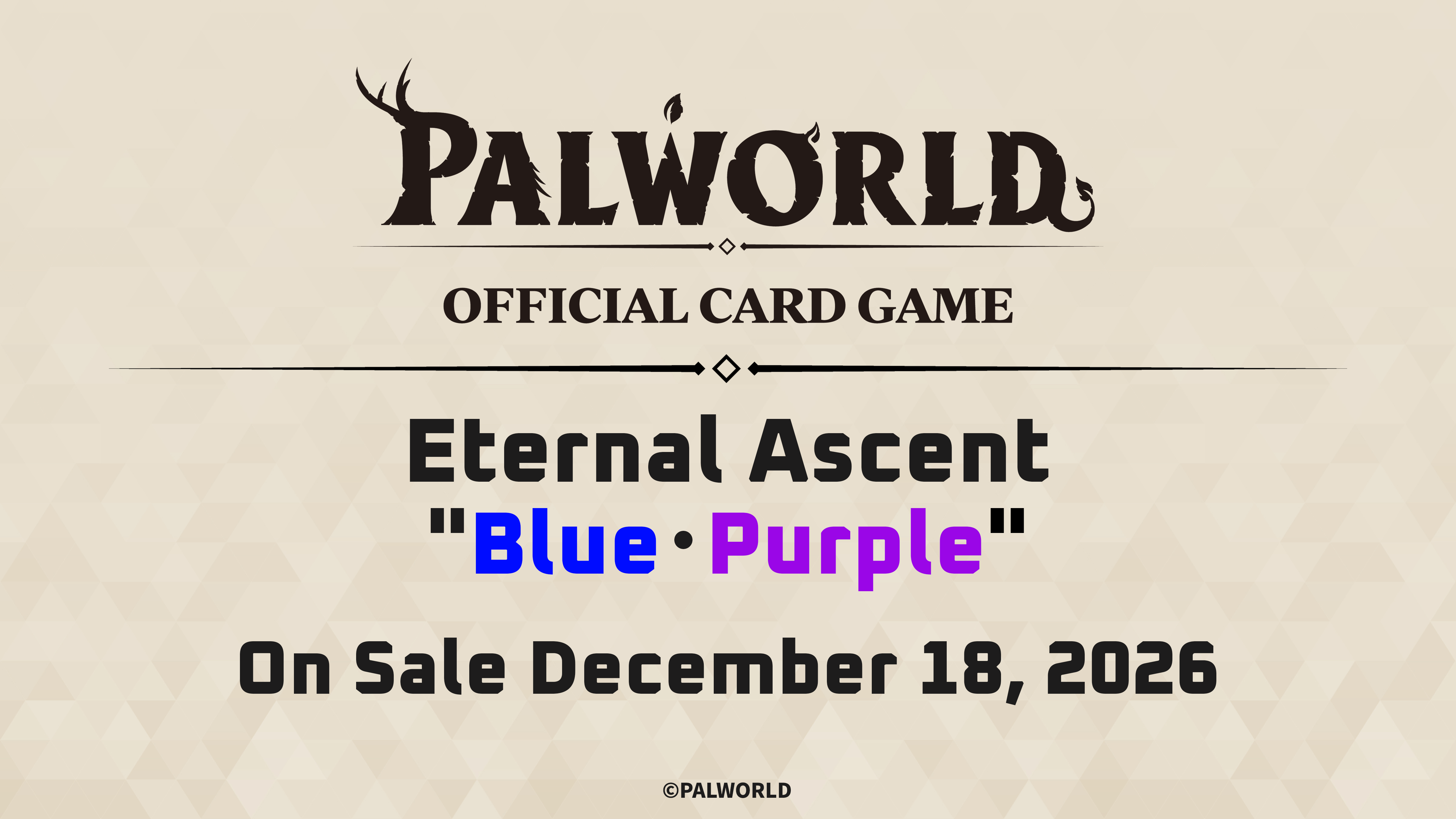 Palworld OFFICIAL CARD GAME Eternal Ascent Trial Deck Blue・Purple box