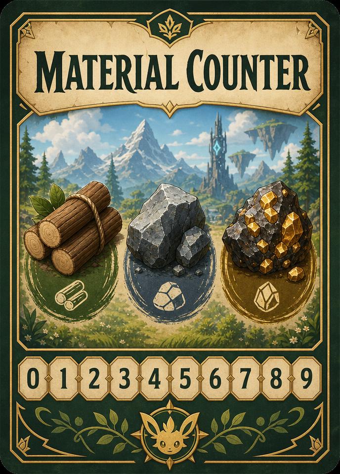 Material Counter Palworld TCG card MATERIAL-COUNTER