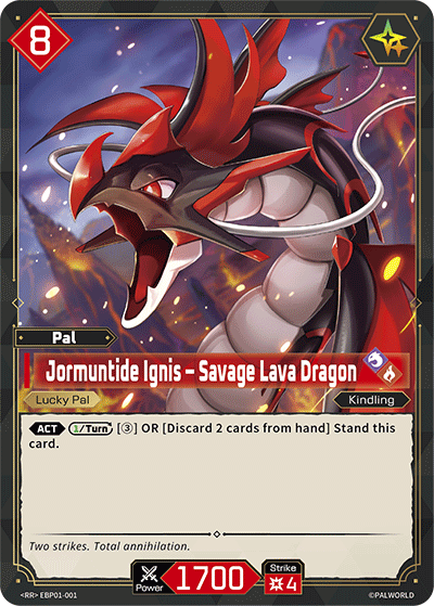 Jormuntide Ignis EBP01-001 official Palworld card game promo card