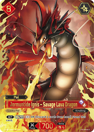 Jormuntide Ignis Palworld TCG card EBP01-001SSP