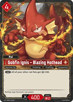 Gobfin Ignis EBP01-003SR SR Palworld card