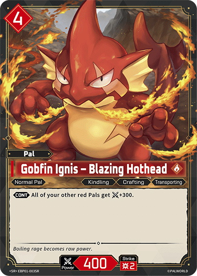 Gobfin Ignis Palworld TCG card EBP01-003SR