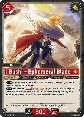 Bushi EBP01-004 R Palworld card