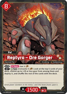 Reptyro EBP01-005 R Palworld card