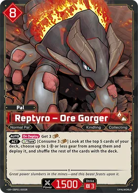 Reptyro EBP01-005SR SR Palworld card