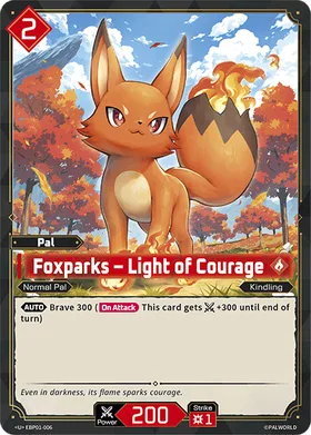 Foxparks EBP01-006 U Palworld card