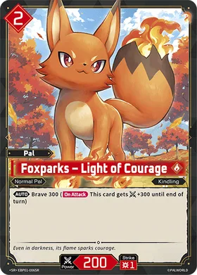 Foxparks EBP01-006SR SR Palworld card