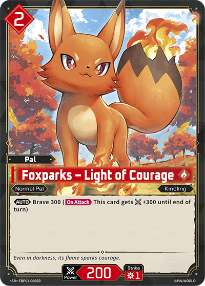Foxparks Palworld TCG card EBP01-006SR