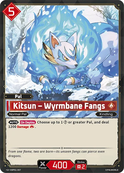 Kitsun Palworld TCG card EBP01-007