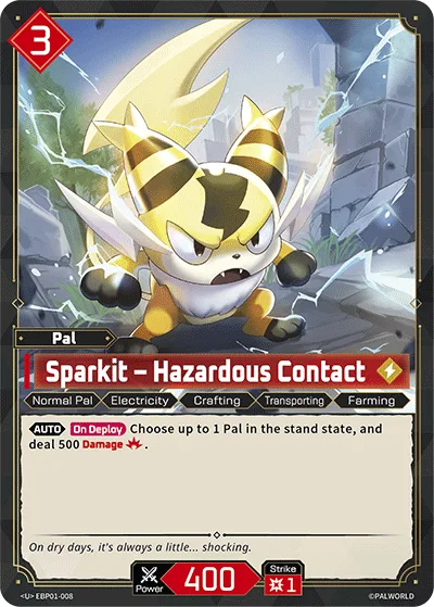 Sparkit Palworld TCG card EBP01-008