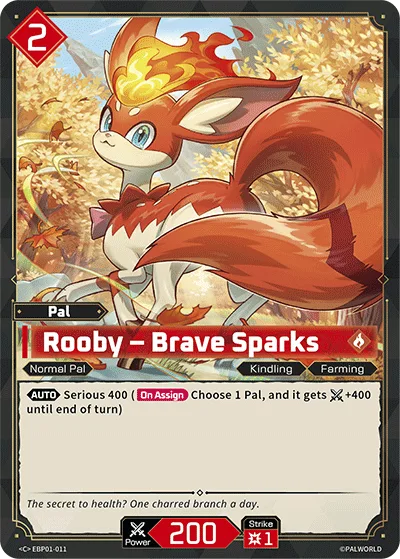 Rooby Palworld TCG card EBP01-011