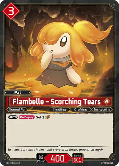 Flambelle Palworld TCG card EBP01-012