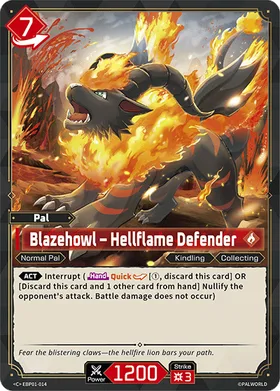 Blazehowl EBP01-014 C Palworld card