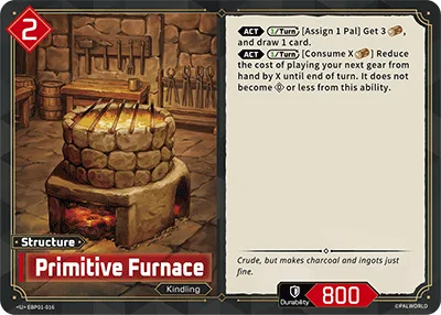 Primitive Furnace Palworld TCG card EBP01-016