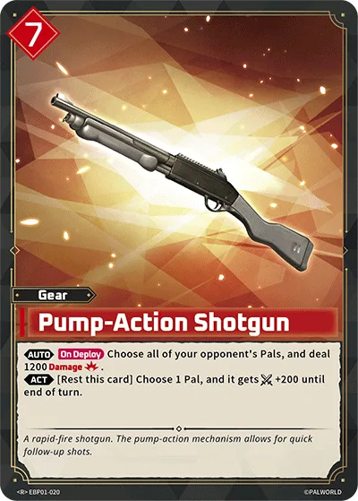 Pump-Action Shotgun Palworld TCG card EBP01-020