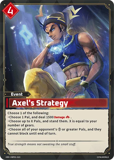 Axel's Strategy Palworld TCG card EBP01-023