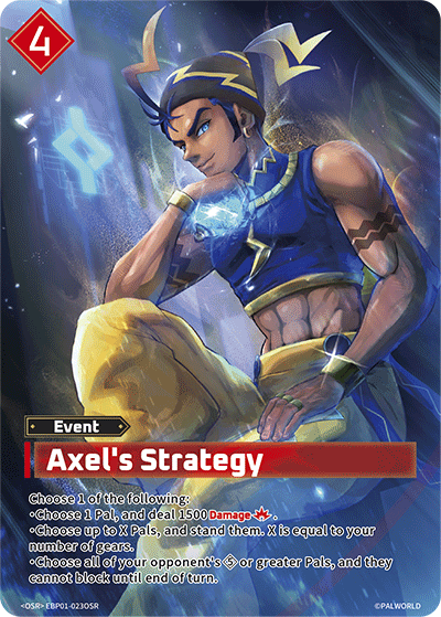 Axel's Strategy EBP01-023OSR Palworld card