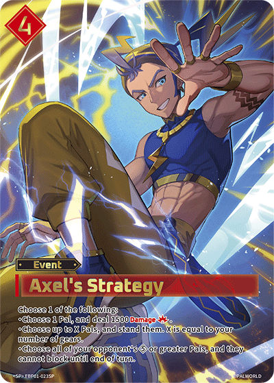 Axel's Strategy Palworld TCG card EBP01-023SP