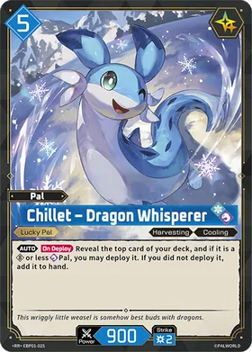 Chillet Palworld TCG card EBP01-025 (RR)