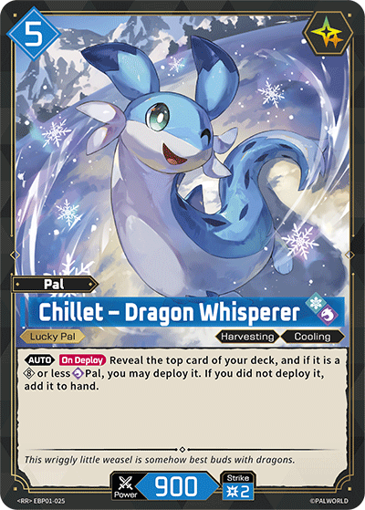 Chillet Palworld TCG card EBP01-025