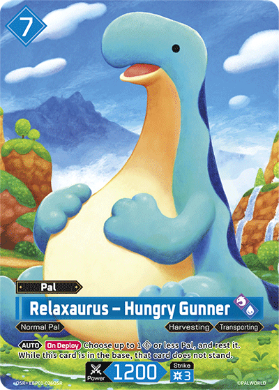 Relaxaurus Palworld TCG card EBP01-026OSR