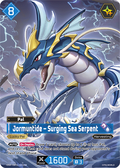 Jormuntide EBP01-027OSR — official Palworld TCG card