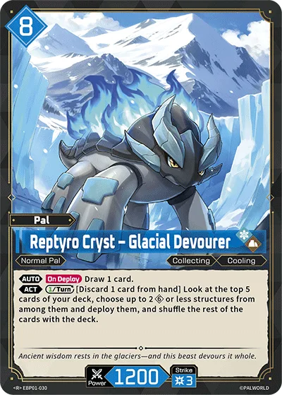 Reptyro Cryst Palworld TCG card EBP01-030