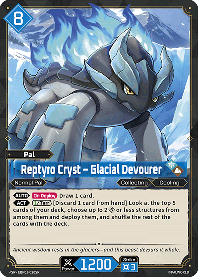 Reptyro Cryst Palworld TCG card EBP01-030SR