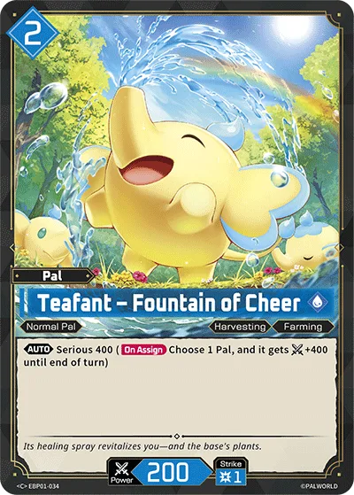 Teafant Palworld TCG card EBP01-034
