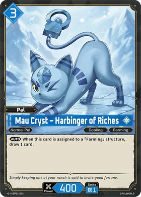 Mau Cryst Palworld TCG card EBP01-035 (C)