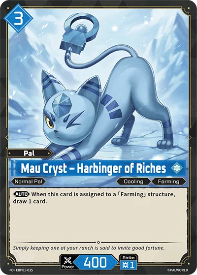Mau Cryst Palworld TCG card EBP01-035