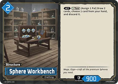 Sphere Workbench Palworld TCG card EBP01-043