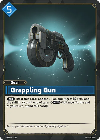 Grappling Gun Palworld TCG card EBP01-045