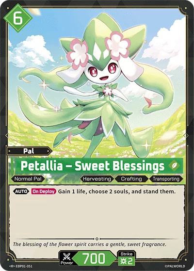 Petallia Palworld TCG card EBP01-051