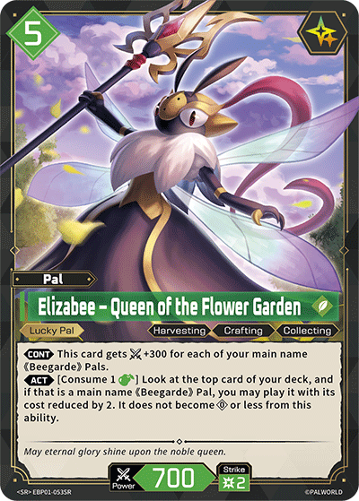 Elizabee Palworld TCG card EBP01-053SR
