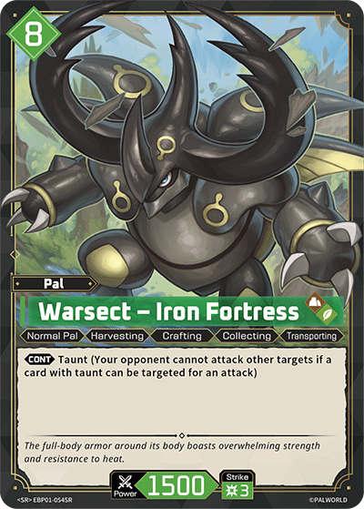 Warsect Palworld TCG card EBP01-054SR