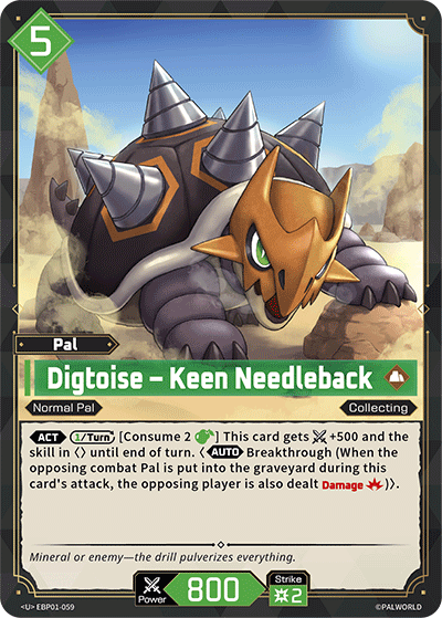 EBP01-059 Digtoise — Palworld TCG Card | Pal Stars