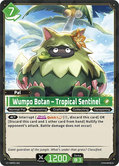 Wumpo Botan Palworld TCG card EBP01-062
