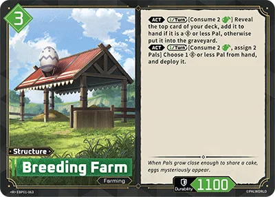 Breeding Farm Palworld TCG card EBP01-063