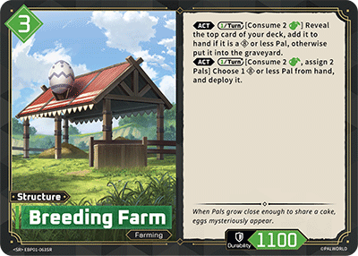 Breeding Farm Palworld TCG card EBP01-063SR