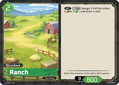 Ranch Palworld TCG card EBP01-066