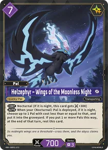 Helzephyr Palworld TCG card EBP01-073 (RR)