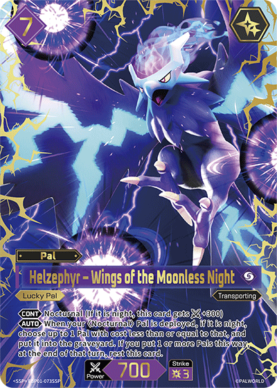 Helzephyr EBP01-073SSP — official Palworld TCG card
