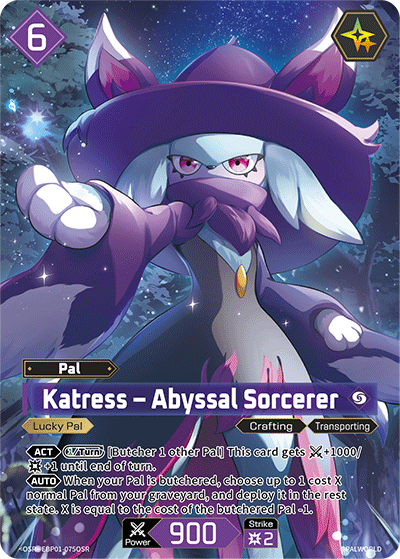 Katress EBP01-075OSR — official Palworld TCG card