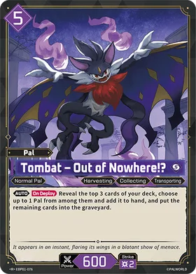 Tombat Palworld TCG card EBP01-076 (R)