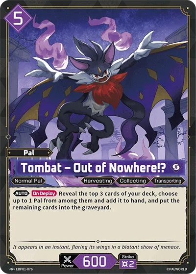 Tombat Palworld TCG card EBP01-076