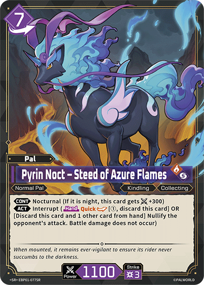 Pyrin Noct Palworld TCG card EBP01-077SR